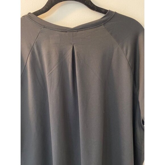PrAna Alpenglow Athletic top 2XL Black UPF 30+ wicking, recycled polyester, soft - Picture 5 of 5